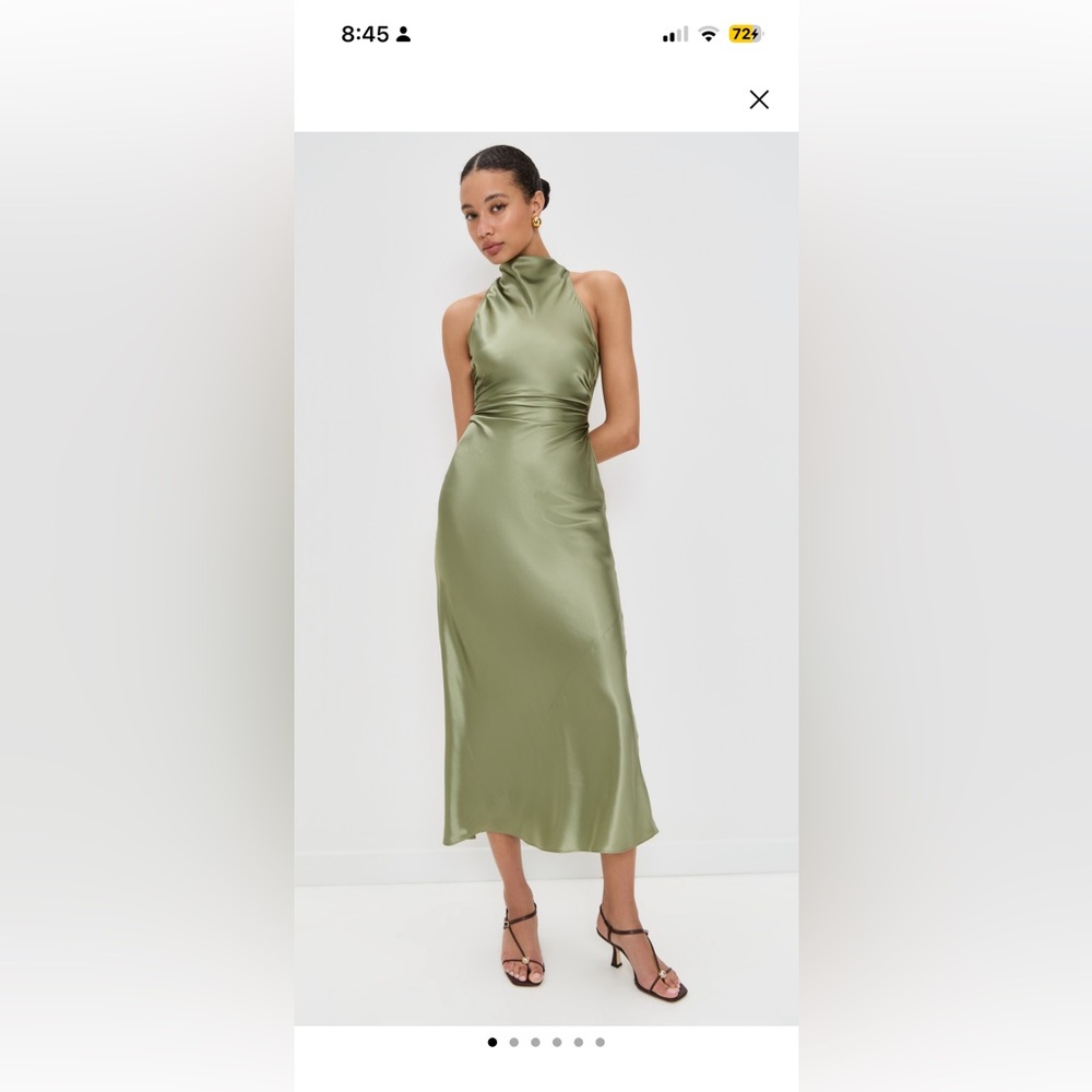 Reformation cassette silk dress